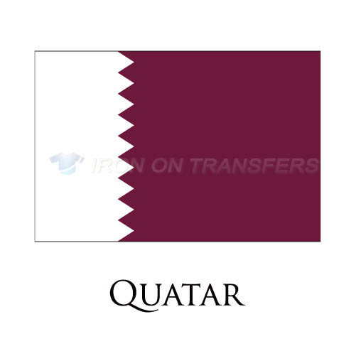 Quatar flag Iron-on Stickers (Heat Transfers)NO.1962